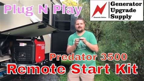 WEN 4750-Watt Portable Generator with Electric Start and Wheel Kit. . Remote start kit for predator generator